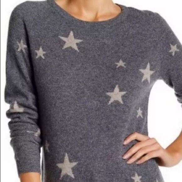 NWT PHILOSOPHY 100% CASHMERE STAR SWEATER, XLARGE - Picture 8 of 8
